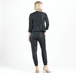 Clara Sunwoo Liquid Leather Ruched Detail Jacket Black Vegan Slim Fit Womens L Size L Photo 11