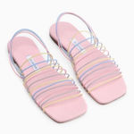 NWT Sleeper Macaroni Strappy Sandals Pastel Pink Sz 39 $220 Photo 0