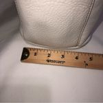 Juicy Couture  Crossbody Bag White Pebbled Convertable Adjustable Gold Zip Top Photo 6