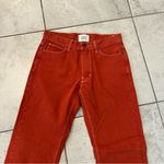 BDG  High Rise Split Hem Jeans Orange SIZE 27 Photo 3