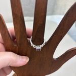 Elegant Purple Silver Ring, feminine, coquette, boho, feminine, summer, fairy Multiple Size 8 Photo 2