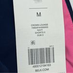 Crown & Ivy ‎ Crown Lounge Shorts Womens Size Medium Blue Pink Lined Athletic NEW Photo 3