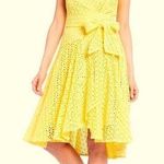 Alex Marie Eyelet Faux Wrap Dress Photo 0