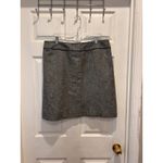 H&M Womens Wool Blend Tweed Skirt Sz 14 Gray Black Career Business Casual Lined Photo 4