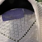 Laura Scott  Large White Open Front Cardigan Sweater Photo 3