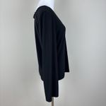 The Limited Y2K  Top Womens Large Black Lace Trim V-Neck Whimsigoth Goth Preppy L Photo 3