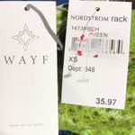 WAYF  Where Are You From Open Knit Crew Neck Sweater Long Sleeves Green XS NWT Photo 2