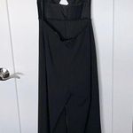 Lulus NWOT Fit the Fashion Black Sleeveless Vegan Leather Wide-Leg Jumpsuit Photo 3