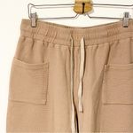 Slighr Size Large Tan Beige Waffle Knit‎ Pull on Casual Lounge Pants Photo 1