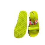 UGG NEW  Zuma Sling Slides Rainbow Lime Green Photo 6