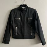 Women’s Vintage St. John Sport Black Denim 2 Piece Suit Jacket Trouser Pants 2 P Photo 1