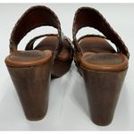 Johnston & Murphy  Women's Clog Platform Sandal 8.5 Brown Leather Block Heel Boho Photo 4