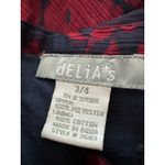 Delia's Y2K Magenta Blue Floral Midi Dress Size XS Photo 3