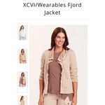 XCVI  Wearables Fjord Jacket Cream Full Zip Pockets Mesh Net Photo 9