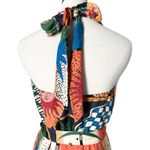 Farm Rio x Anthropologie Tropical Colorful Halter Jumpsuit Size Small Photo 5