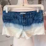 Forever 21 Denim Jean Shorts Hombre Tie Dye Cutoffs  Womens 24 Low Rise Photo 0