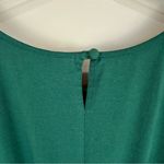 Eshakti  Custom Green with Black Trim Short Sleeve Knee Length Dress Large Photo 8