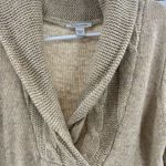 Boston Proper  scarf neck sweater dress medium wool blend lambswool neutral Photo 6