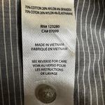 Travis Mathew Pinstriped Button Down Shirt Chest Pocket Short Sleeve Gray M Size M Photo 2