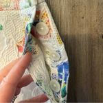 Elevenses Anthropologie White High Waist Shorts with Floral Print and Lace Photo 2