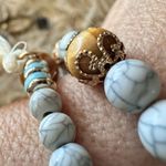 Beaded Cream Gold Pale Blur Beaded Bracelet Duo Photo 4