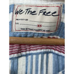 Free People  We The Free Surf Stripe Maxi Top XS Linen Oversized Beach Vacation Photo 10