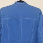Peck & Peck  Weekend Jacket Blue Size 10  Eye Hook Photo 10