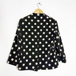 Corey Lynn Calter for Anthropologie Polka Dot Draped Blazer – Size 8 Black Photo 2