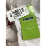 Landau Size L Pocket Front Scrub Top White Red Trim Unisex Nurse CNA Work NWT Size L Photo 5