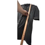 Very J Chambray Black Mini Shirt Dress/Tunic M Dark Casual Goth Witchy Minimalist Fall Photo 5