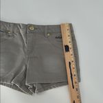 Baby Phat  Gray Denim Shorts Women’s Size 10 Stretch Low Rise Embroidered Photo 4