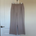 Abercrombie & Fitch Curve Love A&F Sloane Tailored Wide Leg Pant in Light Taupe 12 short Photo 3