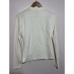 Anne Fontaine Ivory Activewear Ruched Long Sleeved Jacket Size 3 Small Paris Black Photo 5