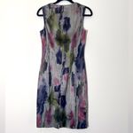 JAYGODFREY Abstract Sheath party Cocktail sweetheart neckline dress size 8 NWT Gray Photo 1