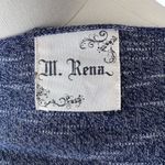 M. RENA Blue Pullover Thin Hi Low Long Sleeve Sweater ~ Women's Top Size MEDIUM Photo 5