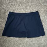 Lands' End Blue Swim Skorts/Skirt with Smooth Fabric and Clean Hem Size 14 Photo 4