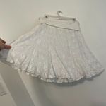 CAbi Lacy Skirt / Tube Top 936 White White Floral Embroidered Mesh Pull On Boho Photo 12