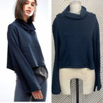 Free People  FP‎ Movement Salvation Turtleneck Top in Navy Blue Size US Small Photo 1