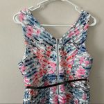 Motherhood Maternity  Floral Lace Belted Jacquard VNeck Dress Photo 4