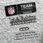 NFL Team Apparel Women's Medium Green Bay Packers  Full Zip Hoodie, Gray Photo 5