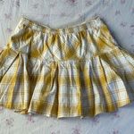Urban Romantics Urban Romantic yellow plaid mini skirt Photo 2