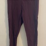 Athleta Womens Mauve Purple Shakti Mesh 7/8 Tight Leggings Yoga Pants Size XS Photo 0