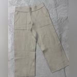 Madewell  Cream Ellington Straight-Leg Sweater Cropped Pants Photo 4