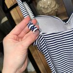 Nip Tuck Sorrento Stripe Joanne One Piece Swimsuit navy tummy control ruched White Size 6 Photo 7