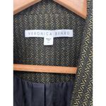 Veronica Beard Black Gold Stripe Wool Blend 3/4 Sleeve Blazer Jacket Women 6 Photo 2