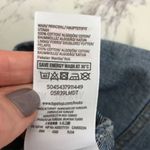 Topshop  Denim Mini Skirt Floral Embroidered Jean Skirt Blue Size 2 Photo 7