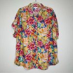 Time And Tru  Linen Lyocell Blend Roll Cuff Button Down Shirt Photo 0