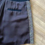 Rebecca Taylor NEW  Sequins Silk Tuxedo Pockets Shorts Sz 4 Photo 8