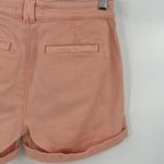 Anthropologie by  Chino Relaxed Fit‎ Shorts Coral Orange Cuffed Women’s Size 26 Photo 7