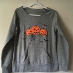 Pumpkin Sweatshirt, Medium 🎃 Gray Photo 1